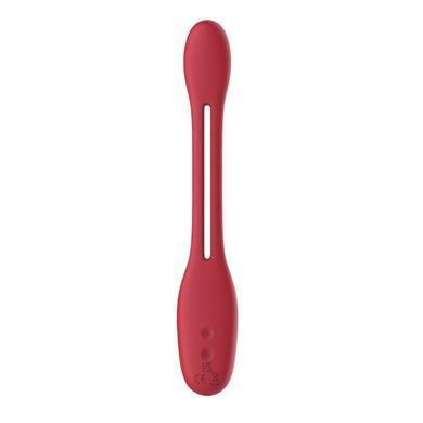 Гнучкий вібратор для пар Every Night Toys Flexible з двома моторчиками, червоний
