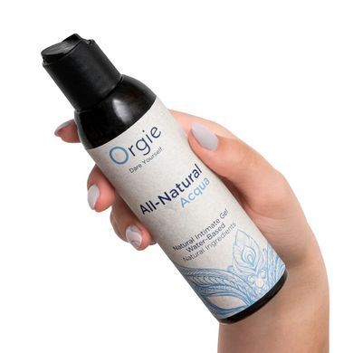 Лубрикант на водной основе гладкий и шелковистый Orgie ALL-NATURAL Acqua, 150 мл