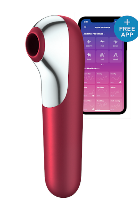 Вакуумний кліторальний стимулятор SATISFYER DUAL LOVE червоний