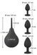 Набор Black Velvet анальные пробки и анальный душ, 4 предмета, черного цвета