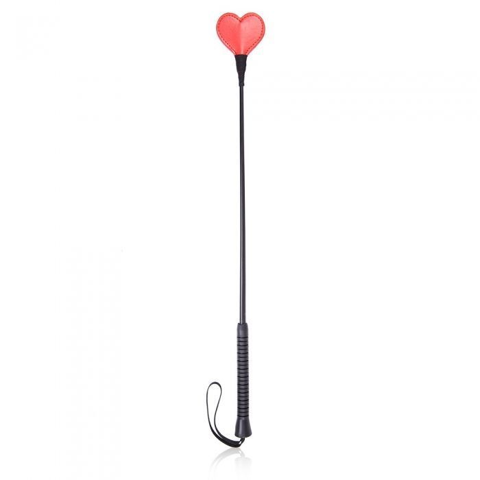 Стек DS Fetish Crop heart red/black