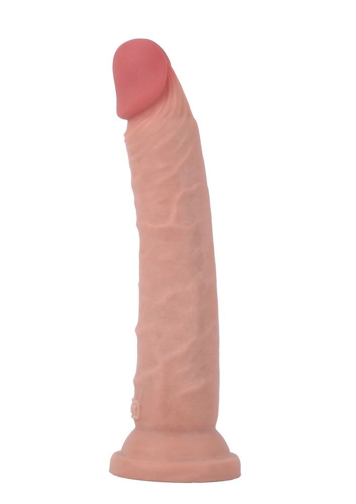 Фаллоимитатор двойной плотности на присоске ToyJoy Deluxe Dual 17,5 см, телесный