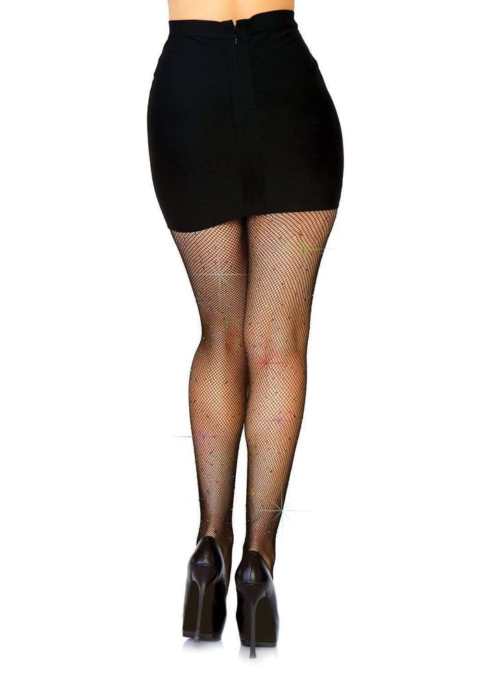 Колготки в сеточку со стразами Leg Avenue O/S