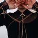 Ожерелье-ошейник с цепочкой Bijoux Indiscrets черное, 59 см