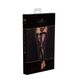 Сексуальные чулки с открытыми носками L F243 Noir Handmade, с узорами, черные