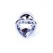 Анльна пробка Plug-Jewellery Silver Heart PLUG- Clear