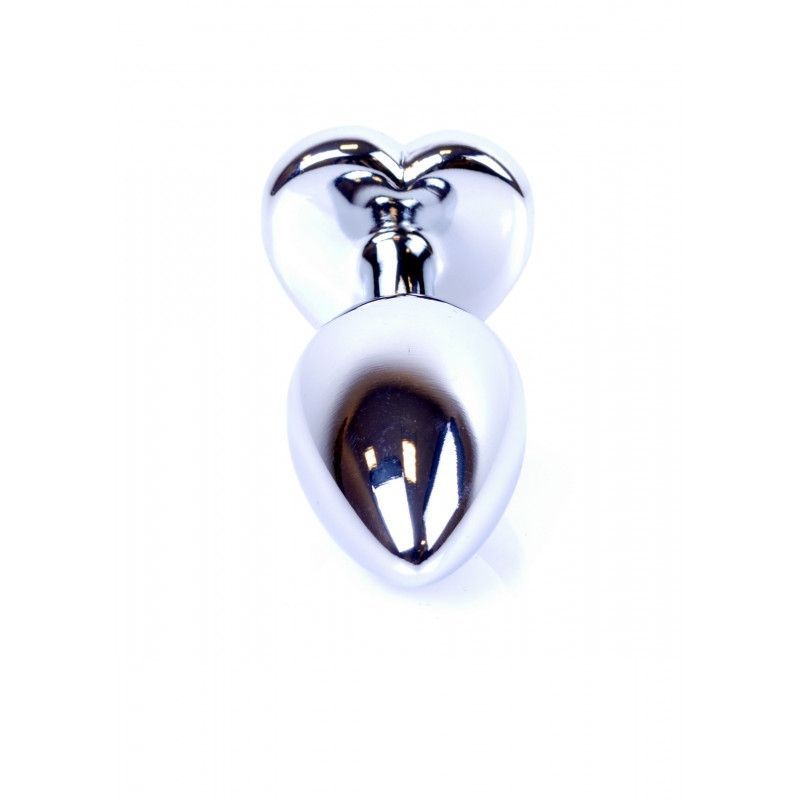 Анльна пробка Plug-Jewellery Silver Heart PLUG- Clear