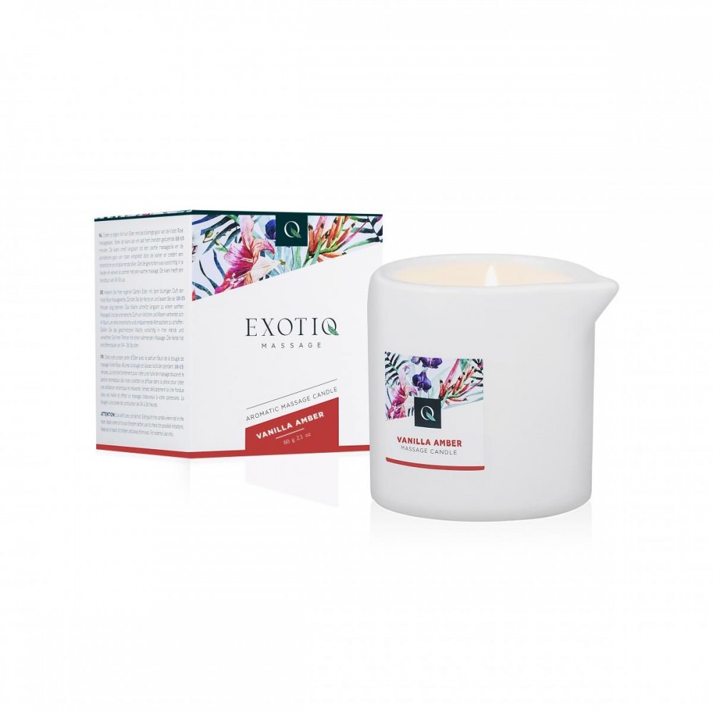 Масажна Свічка Exotiq Massage Candle Vanilla Amber - 60 мл
