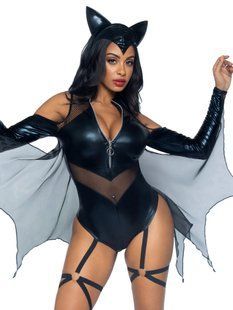 Костюм опівночі летючої миші Leg Avenue Midnight Bat S