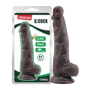 Фаллоимитатор&nbsp;коричневый Chisa&nbsp;Fashion&nbsp;Dude&nbsp;8.5&nbsp;Cock реалистичный с мошонкой