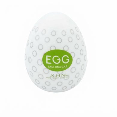 Мастурбатор-яйцо с рельефом XHN Egg Easy Ona-Cap, белый, 52 &times; 68 мм
