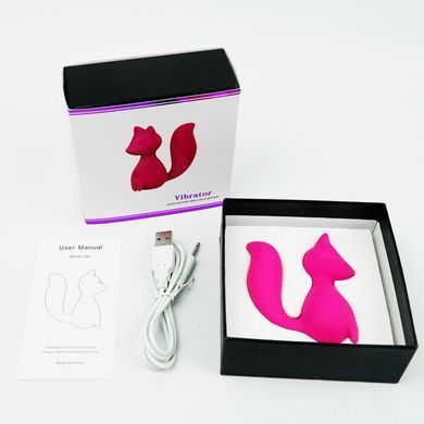 Мини-вибратор клиторальный Every Night Toys Doris в форме лисы бирюзовый, 10 режимов вибрации