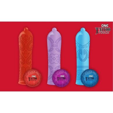 Презервативы One Tattoo Touch фиолетовые, 5 штук