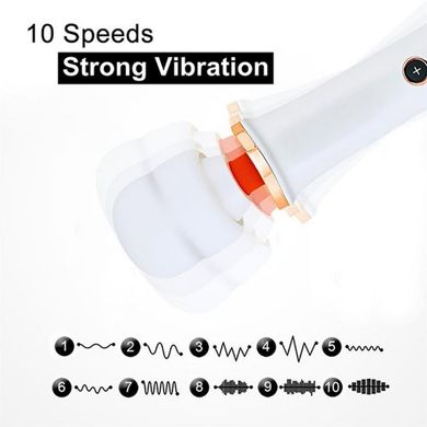 Вібратор-мікрофон чорний Massager Super Powerful USB 10 Function