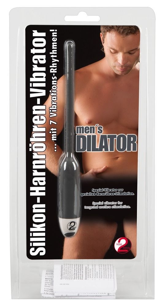 Стимулятор уретры универсальный с вибрацией You2Toys men&acute;s Dilator силиконовый, серый