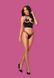 Комплект Obsessive Delishya set 2-pcs black S/M