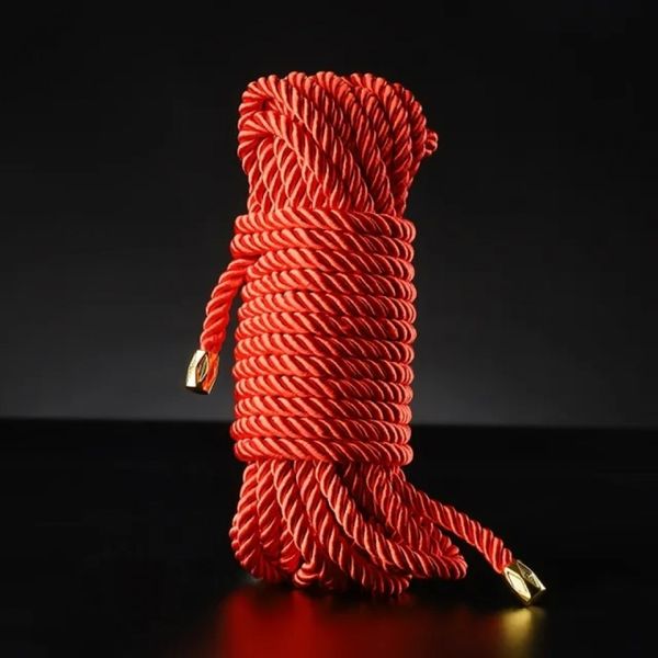 Бондажная веревка Sevanda Lockink, конопляная, красная, 8 м