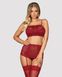 Комплект Obsessive Lividia 3 pcs set red S/M