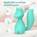 Мини-вибратор клиторальный Every Night Toys Doris в форме лисы бирюзовый, 10 режимов вибрации