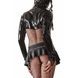 Мужской комплект для кросс-дрессинга Regnes Fetish Planet из юбки и латексной куртки, черный, S
