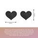 Украшение для грудей Flash - Heart Black Bijoux Indiscrets