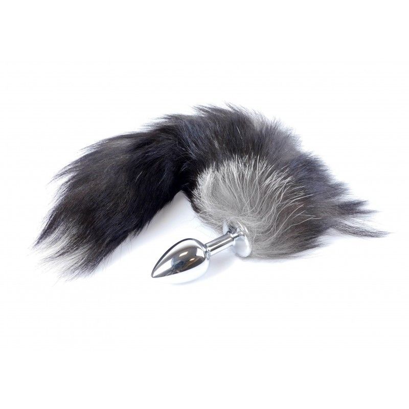 Анальна пробка з хвостом Boss of toys Fox TAIL-Black XXL