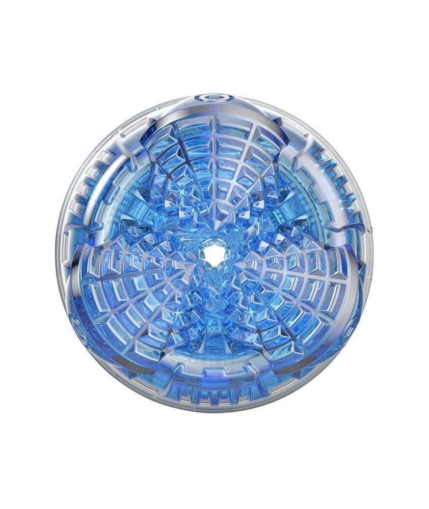 Мастурбатор у колбі з  імітацією орального сексу Fleshlight Turbo Core Blue Ice, блакитний