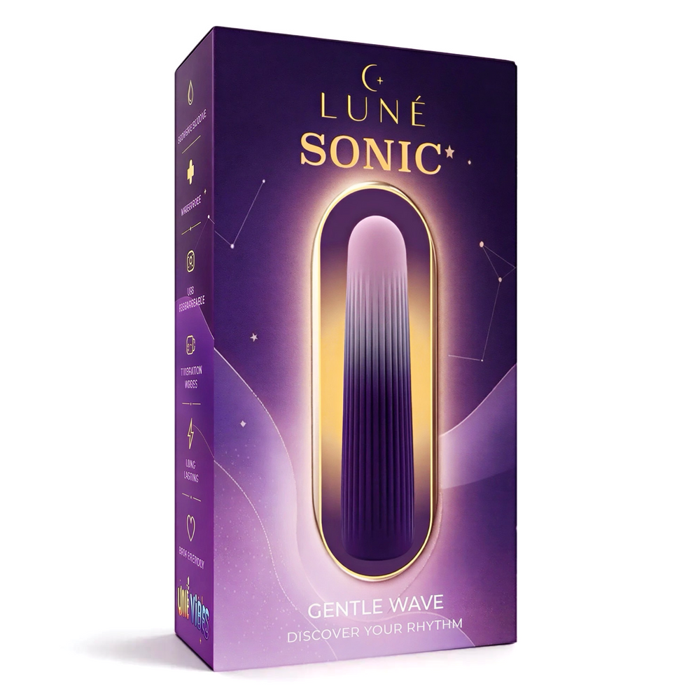 Гибкий мини-вибратор LUNE Sonic Gradient, 10 режимов вибрации, 10 &times; 2,3 см