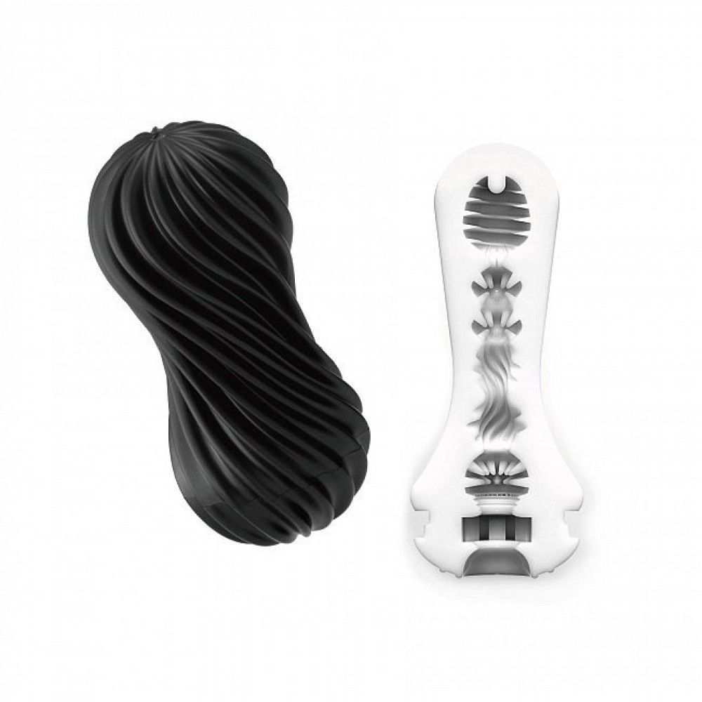 Мастурбатор&nbsp;Tenga&nbsp;Flex&nbsp;Rocky&nbsp;Black&nbsp;17,6&nbsp;x&nbsp;7,3&nbsp;см