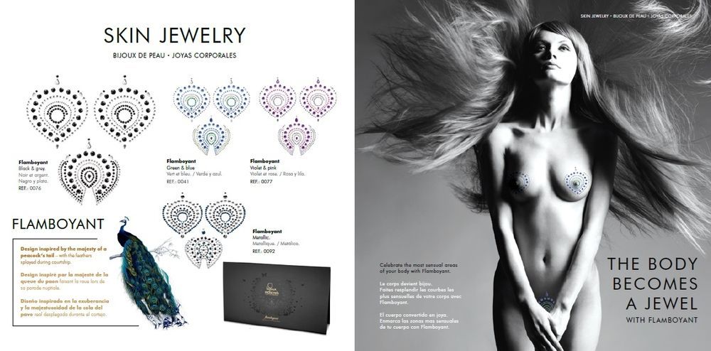 Украшение для грудей MIMI Metallic Skin Transfer Bijoux Indiscrets
