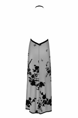 Платье длинное Divinity F312 Noir Handmade, с глубоким декольте, черное, размер S