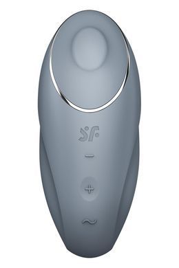 Вибратор для клитора Satisfyer Tap & Climax 1 c вибрацией и постукиванием, серый