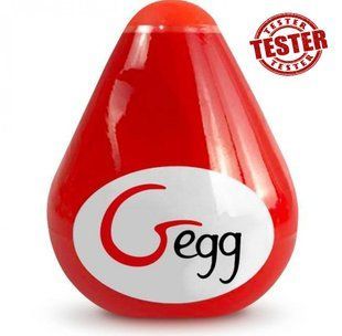 Мастурбатор многоразовый яйцо Gegg - Красный (ПРИ ПОКУПКЕ 3 ЭД) подарок за 1 грн)