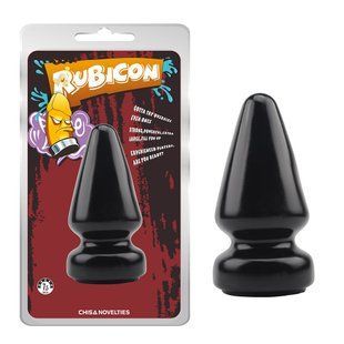 Анальна пробка гігантська Chisa Rubicon, чорний, Large