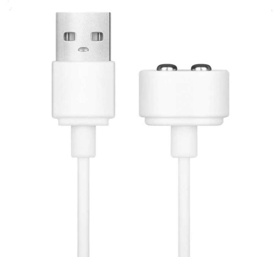 Зарядний провід Satisfyer USB Charging Cable у білому кольорі