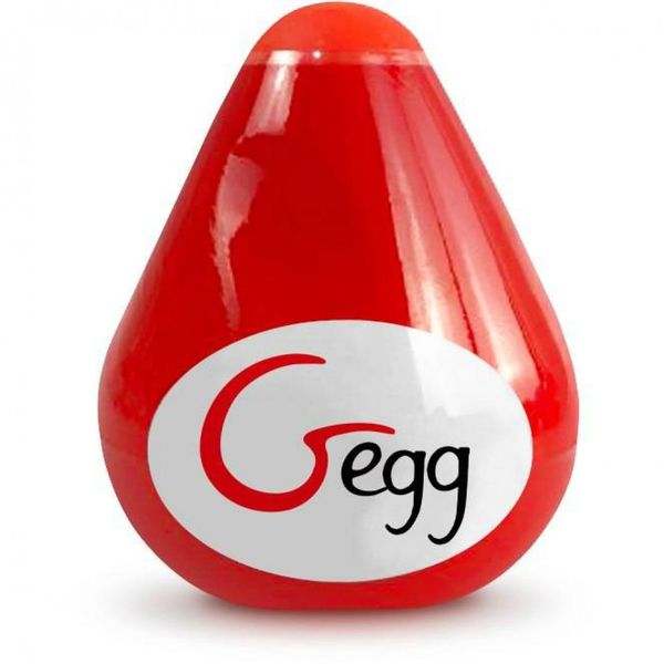 Мастурбатор багаторазовий яйце Gegg - Червоний (При покупці 3 ЕД) подарунок за 1 грн)