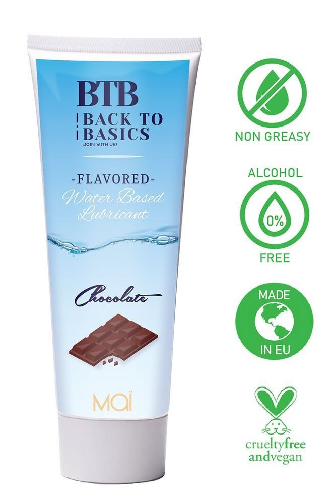 Лубрикант с ароматом шоколада BTB Waterbasis Chocolate 75 мл