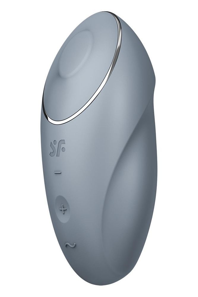 Вибратор для клитора Satisfyer Tap & Climax 1 c вибрацией и постукиванием, серый