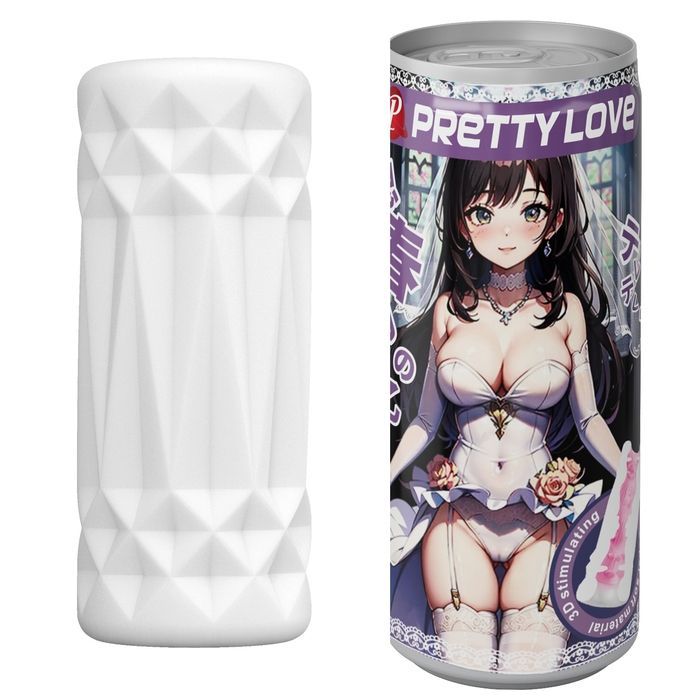 Мастурбатор PRETTY LOVE Pop-Top в виде банки, фиолетовый, 9 х 3.5 см