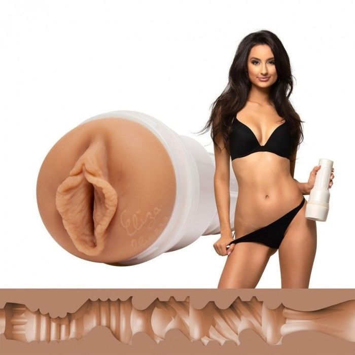 Мастурбатор вагина из киберкожи в колбе Fleshlight Girls Eliza Ibarra Ethereal, бежевый