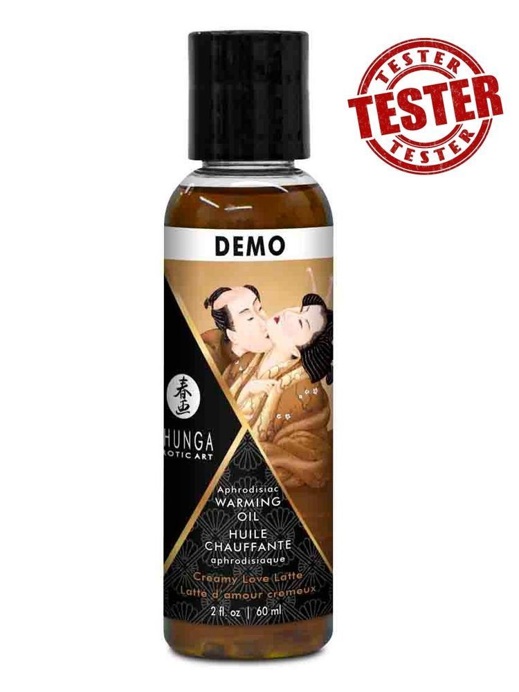 TESTER Масажне масло-афродизіак, що зігріває Creamy Love Latte 60 мл
