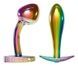Набор металлических радужных анальных пробок Anos Metal Butt Plug Set, 2 шт.