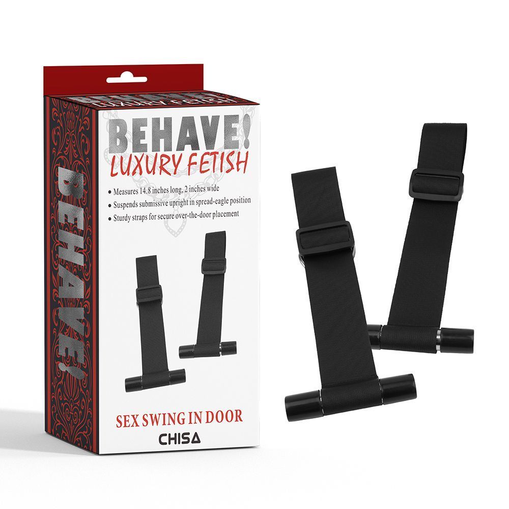 Фиксаторы&nbsp;на&nbsp;двери&nbsp;Chisa Behave! Sex&nbsp;Swing&nbsp;In&nbsp;Door, черные