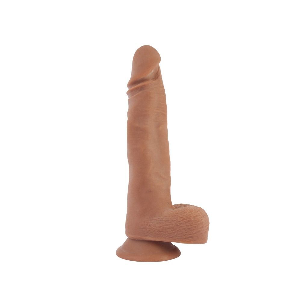 Фалоімітатор із мошонкою на присосці, бежевий, Chisa T-skin ReaL Dick Boy