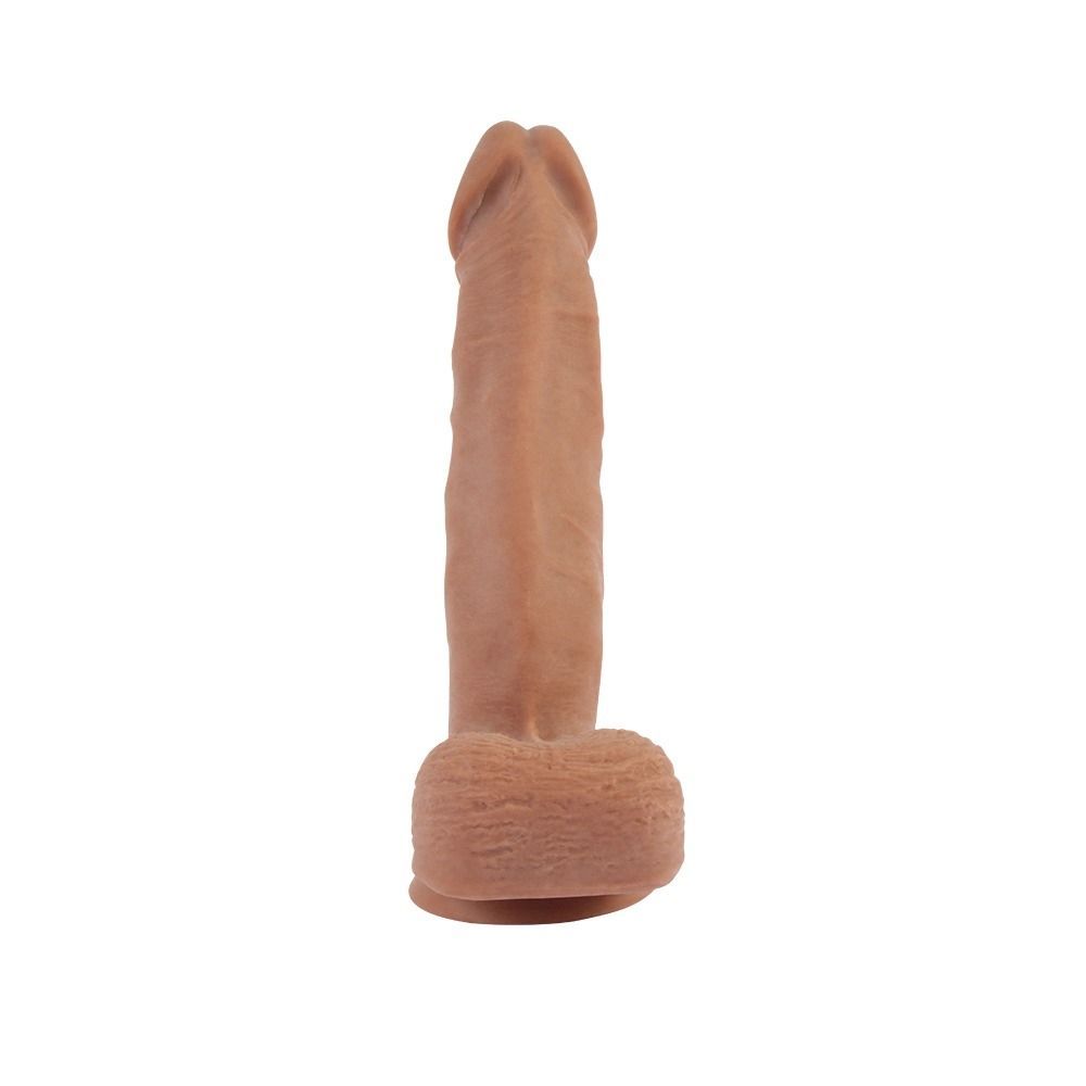 Фалоімітатор із мошонкою на присосці, бежевий, Chisa T-skin ReaL Dick Boy
