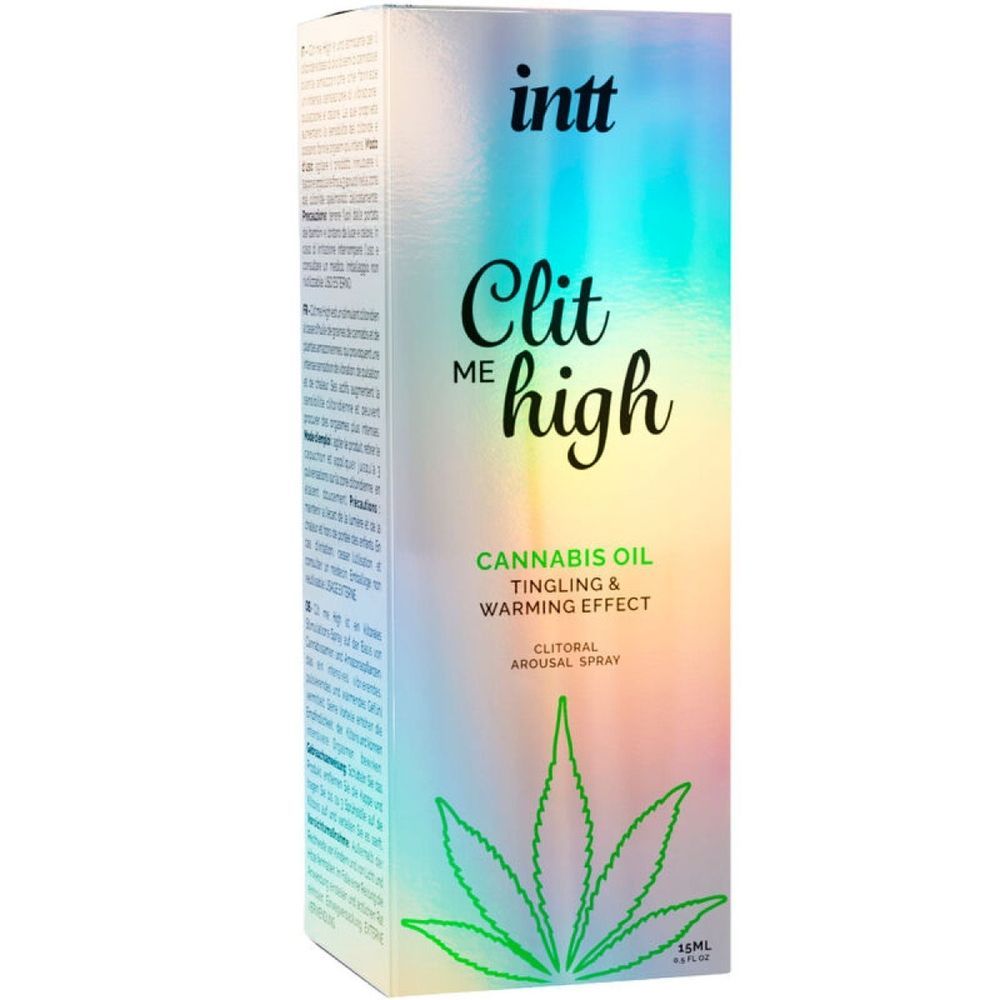 Кліторальні краплі з ефектом, що звужує і зігріває Intt Clit me High Cannabis, 15 мл
