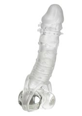 Насадка на пенис удлиняющая +5 см Ultimate Stud Extender рельефная, 16 x 4.5 см