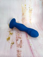 Анальний плаг у формі пеніса Loveshop M синій 16*3.5 см