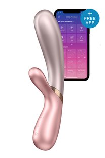 Двойной смарт вибратор с функцией нагрева Satisfyer Hot Lover Pink