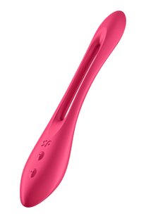 Гнущийся универсальный вибратор (эрекционное кольцо) SATISFYER ELASTIC JOY RED